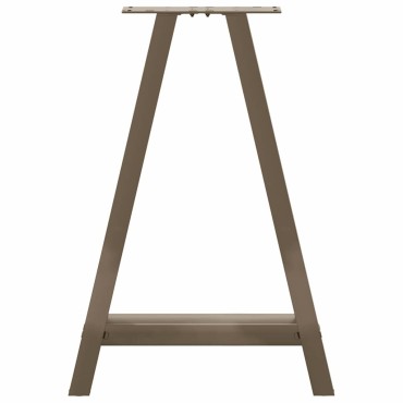 vidaXL Πόδια Τραπεζαρίας Σχήματος Α 2 τεμ. 60x(72-73)cm Ατσάλι