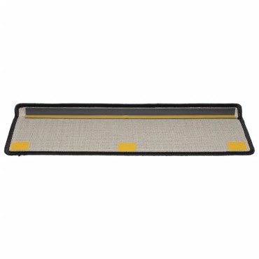 vidaXL Πατάκια Σκάλας Μοκέτα 15 τεμ. Μαύρα 65x21x4 εκ.