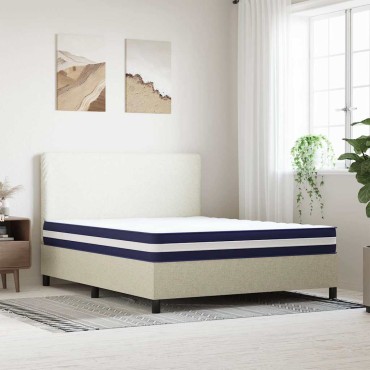 vidaXL Στρώμα με Pocket Springs Μεσαία Σκληρότητα 160x200cm 1 τεμ. - Διπλό
