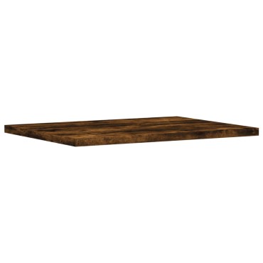 vidaXL Ράφια Τοίχου 4 τεμ. Καπνιστή Δρυς 40x30x1,5cm Επεξεργ. Ξύλο