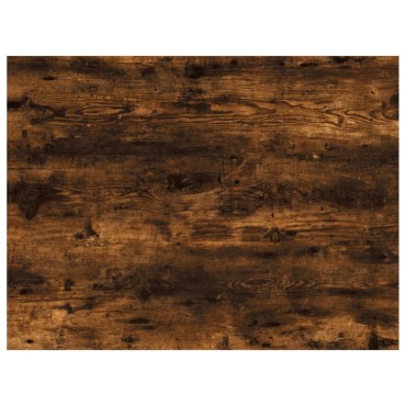 vidaXL Ράφια Τοίχου 4 τεμ. Καπνιστή Δρυς 40x30x1,5cm Επεξεργ. Ξύλο