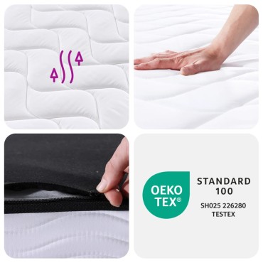 vidaXL Στρώμα με Bonnell Springs Μεσαία Σκληρότητα 100x200cm 1 τεμ. - Μονό