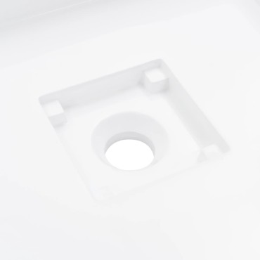 vidaXL Νιπτήρας Λευκός 50x50x12,3 εκ. Συνθετικός από Τεχνητό Μάρμαρο