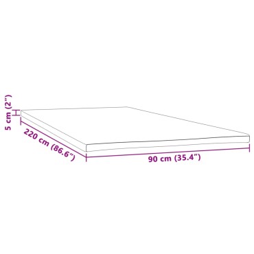vidaXL Ανώστρωμα 90x220x5 εκ.