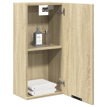 vidaXL Ντουλάπι Μπάνιου Επιτοίχιο Sonoma Δρυς 32x20x67cm 1 τεμ.