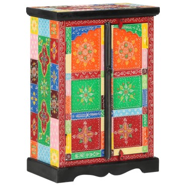 vidaXL Ντουλάπι με Πόρτες Χειροποίητο 53x30x75cm Μασίφ Ξύλο Μάνγκο 1 τεμ.