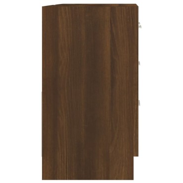 vidaXL Ντουλάπι Νιπτήρα Καφέ δρυς 63x30x54cm Επεξεργ. Ξύλο 1 τεμ.
