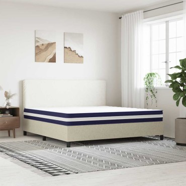 vidaXL Στρώμα με Pocket Springs Μεσαία Σκληρότητα 200x200cm 1 τεμ. - Διπλό