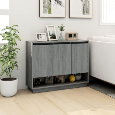 vidaXL Ντουλάπι Γκρι Sonoma 97x31x75cm από Επεξεργασμένο Ξύλο 1 τεμ.