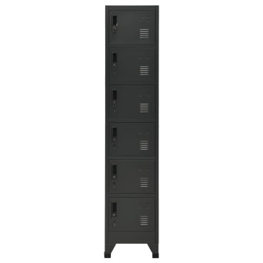 vidaXL Φοριαμός Ανθρακί 38x40x180cm από Ατσάλι 1 τεμ.