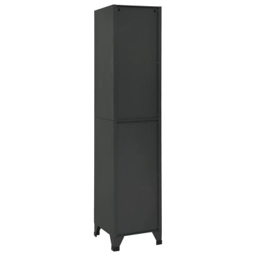 vidaXL Φοριαμός Ανθρακί 38x40x180cm από Ατσάλι 1 τεμ.