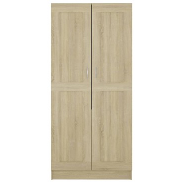 vidaXL Ντουλάπα Sonoma Δρυς 82,5x51,5x180cm από Επεξ. Ξύλο 1 τεμ.