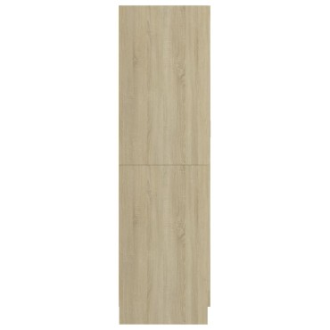 vidaXL Ντουλάπα Sonoma Δρυς 82,5x51,5x180cm από Επεξ. Ξύλο 1 τεμ.