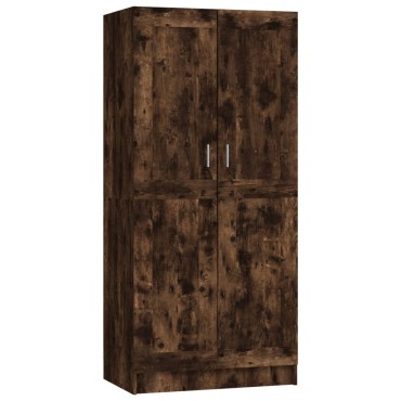 vidaXL Ντουλάπα Καπνιστή Δρυς 82,5x51,5x180cm από Επεξεργασμένο Ξύλο 1 τεμ.