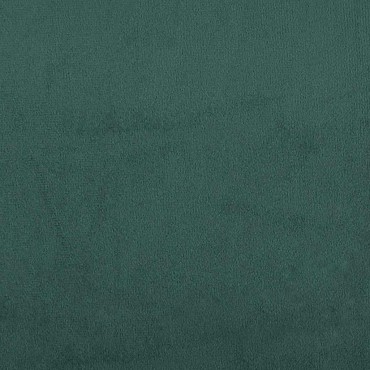 vidaXL Κρεβάτι Boxspring με Στρώμα Σκούρο Πράσινο 120x210εκ. Βελούδινο