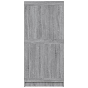 vidaXL Ντουλάπα Γκρι Sonoma 82,5x51,5x180cm από Επεξεργασμένο Ξύλο 1 τεμ.
