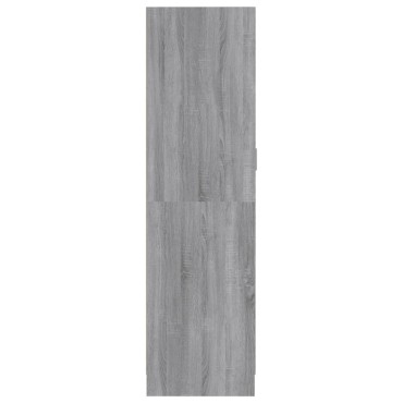 vidaXL Ντουλάπα Γκρι Sonoma 82,5x51,5x180cm από Επεξεργασμένο Ξύλο 1 τεμ.