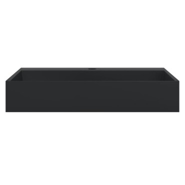 vidaXL Νιπτήρας Μαύρος Ματ 60x38x11 εκ. Συνθετικός από Τεχνητό Μάρμαρο