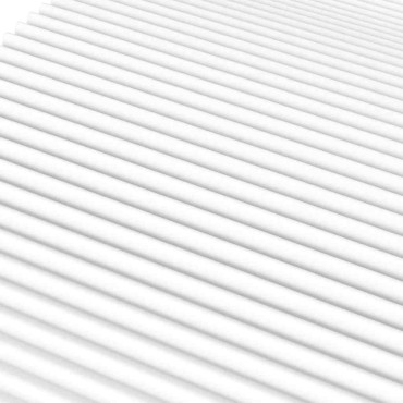 vidaXL Στρώμα Αφρού Σκληρότητα H2 H3 Λευκό 180x220cm 1 τεμ. - Διπλό