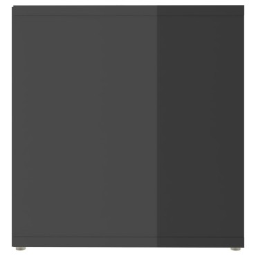 vidaXL Έπιπλα Τηλεόρασης 2 τεμ. Γυαλ. Γκρι 72x35x36,5cm Επεξ. Ξύλο