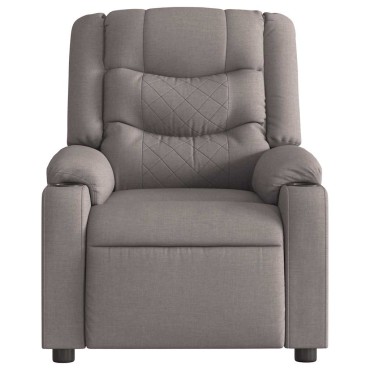 vidaXL Πολυθρόνα Ανακλινόμενη Taupe Υφασμάτινη 77x93x99cm 1 τεμ.