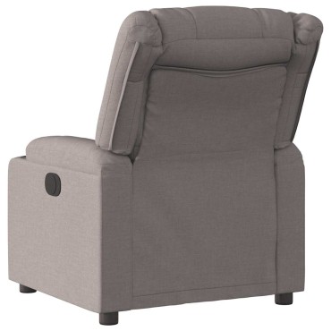 vidaXL Πολυθρόνα Ανακλινόμενη Taupe Υφασμάτινη 77x93x99cm 1 τεμ.