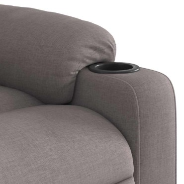 vidaXL Πολυθρόνα Ανακλινόμενη Taupe Υφασμάτινη 77x93x99cm 1 τεμ.