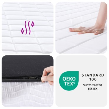 vidaXL Στρώμα Αφρού Medium Soft 140x200cm 1 τεμ. - Διπλό