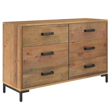 vidaXL Ντουλάπι Καφέ 110x35x70cm από Μασίφ Ξύλο Πεύκου 1 τεμ.