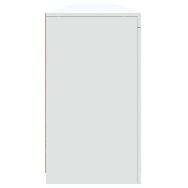 vidaXL Μπουφές με Φώτα LED Λευκός 283x37x67cm 1 τεμ.