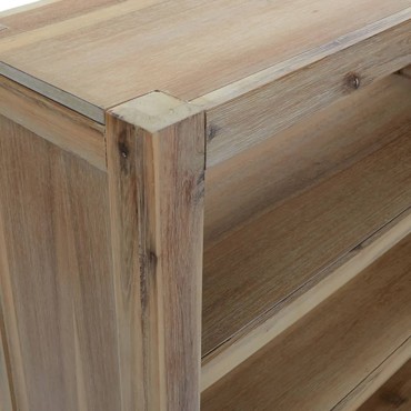 vidaXL Βιβλιοθήκη με 6 Επίπεδα 80x30x170cm Μασίφ Ξύλο Ακακίας 1 τεμ.