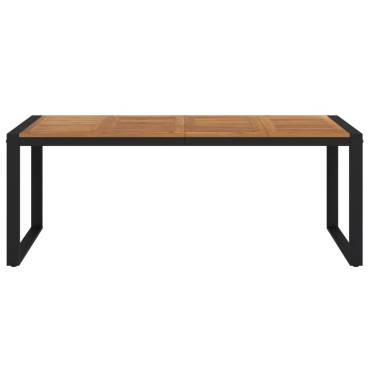 vidaXL Τραπέζι Κήπου Με Πόδια σε Σχήμα U 200x90x75cm Μασίφ Ακακία 1 τεμ.