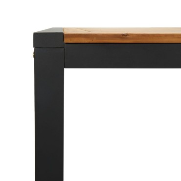 vidaXL Τραπέζι Κήπου Με Πόδια σε Σχήμα U 200x90x75cm Μασίφ Ακακία 1 τεμ.