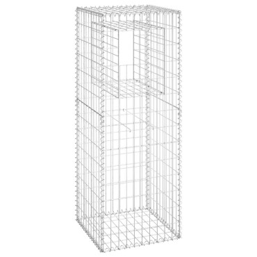 vidaXL  Συρματοκιβώτιο Στύλος 50x50x140cm Σιδερένιο
