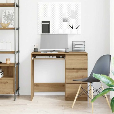 Γραφείο vidaXL Artisan Oak 90x45x76cm Κατασκευασμένο ξύλο 1 τεμ.
