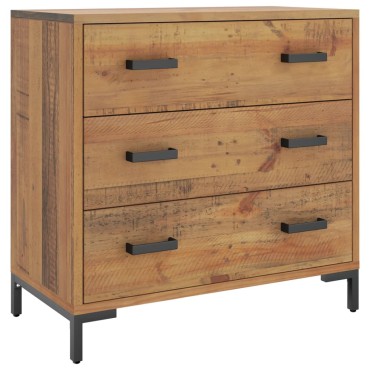 vidaXL Συρταριέρα 75x35x70cm από Μασίφ Ξύλο Πεύκου 1 τεμ.