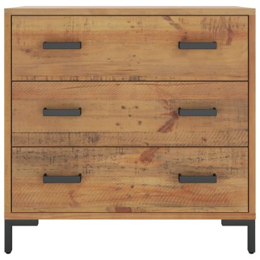 vidaXL Συρταριέρα 75x35x70cm από Μασίφ Ξύλο Πεύκου 1 τεμ.
