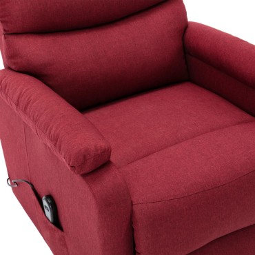 vidaXL Πολυθρόνα Ανακλ. Μπορντό Υφασμάτινη 74x90,5x100cm 1 τεμ.