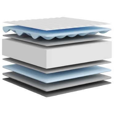 vidaXL Στρώμα Αφρού Medium Soft 120x200cm 1 τεμ. - Μονό