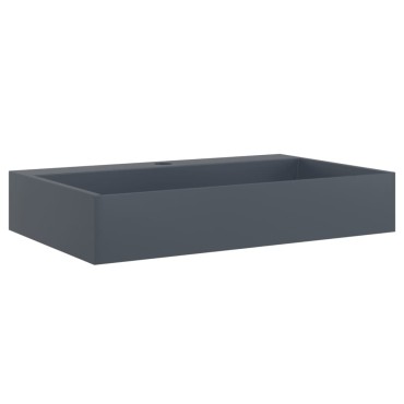 vidaXL Νιπτήρας Ανθρακί 60x38x11 εκ. Συνθετικός από Τεχνητό Μάρμαρο