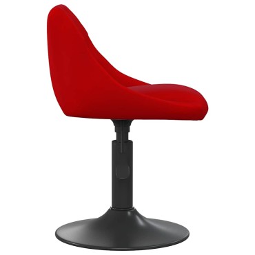 vidaXL Σκαμπό Μπαρ Μπορντό Βελούδινο 46x44x(62,5-77,5)cm 1 τεμ.