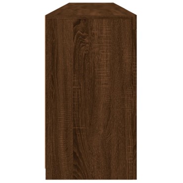vidaXL Ντουλάπι με LED Καφέ Δρυς 181,5x37x67cm 1 τεμ.