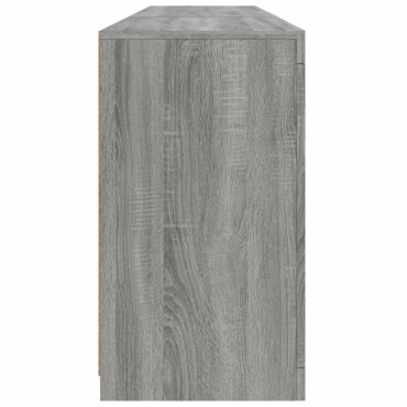 vidaXL Μπουφές με LED Γκρι Sonoma 181,5x37x67cm 1 τεμ.