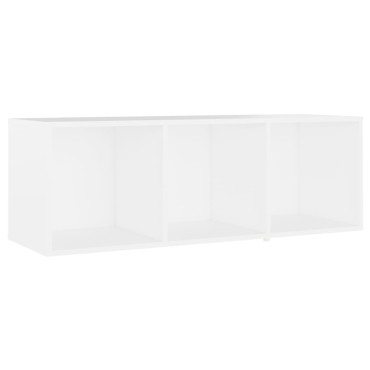 vidaXL Έπιπλα Τηλεόρασης 4 τεμ. Λευκά 107x35x37cm Μοριοσανίδα