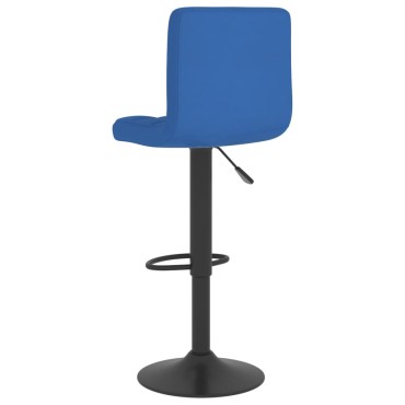 vidaXL Σκαμπό Μπαρ 2 τεμ. Μπλε Υφασμάτινα 40x47x(90-111)cm
