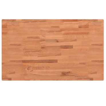 vidaXL Πάγκος Εργασίας Ορθογώνιος 100x60x(73-99,5) εκ Μασίφ Ξύλο Οξιάς