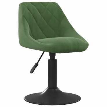 vidaXL Σκαμπό Μπαρ Σκούρο Πράσινο Βελούδινο 46x44x(62,5-77,5)cm 1 τεμ.