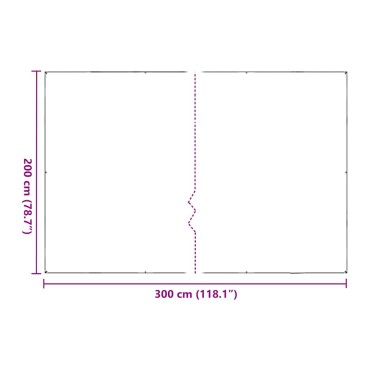 vidaXL Κάλυμμα φυτών με οπές 2x3 m Πολυαιθυλένιο