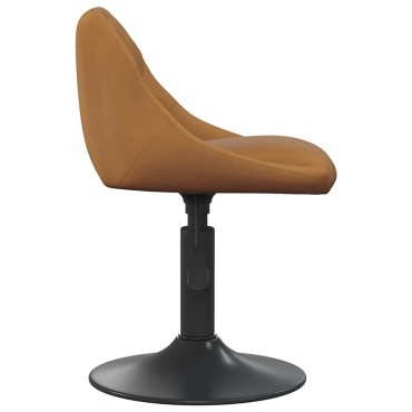 vidaXL Σκαμπό Μπαρ Καφέ Βελούδινο 46x44x(62,5-77,5)cm 1 τεμ.