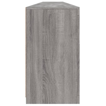 vidaXL Μπουφές με LED Γκρι Sonoma 283x37x67cm 1 τεμ.